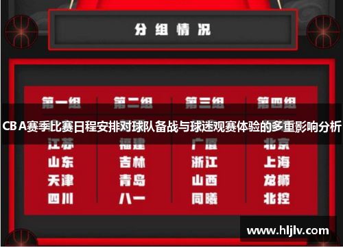 CBA赛季比赛日程安排对球队备战与球迷观赛体验的多重影响分析