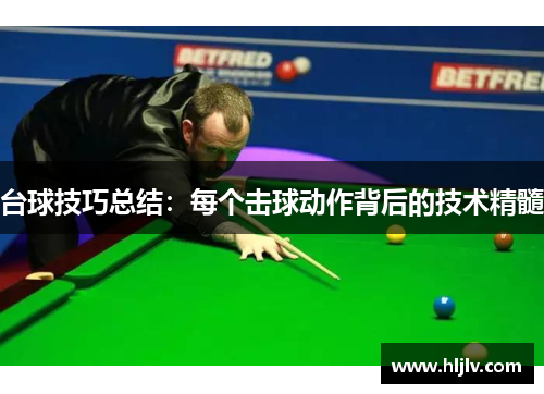 台球技巧总结：每个击球动作背后的技术精髓